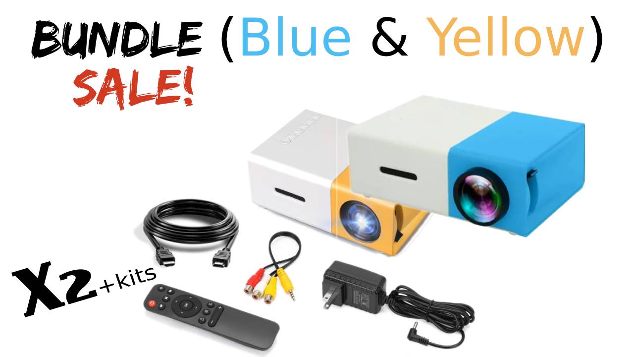 Yellow & White, Blue & White Bundle